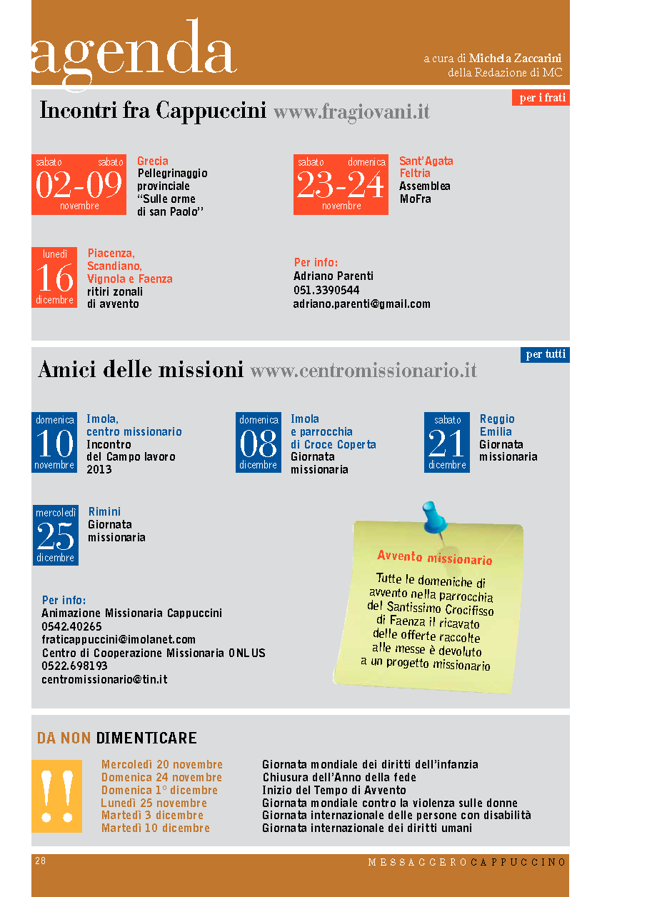 2013MC9 agenda