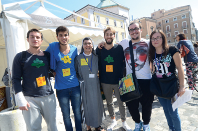 Rubrica Festival Francescano 02 - Foto di gruppo di alcuni amici del Festival