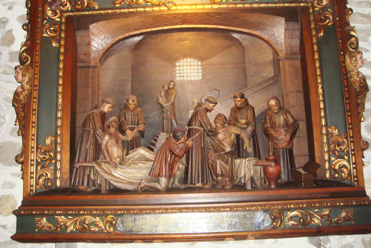Cereti 02 - San Francesco cura i lebbrosi Greccio Santuario it.wikipedia.org